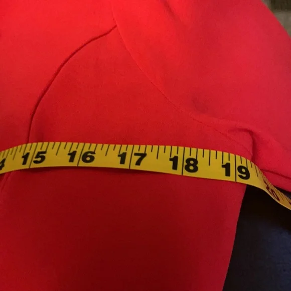 Red Ann Taylor Bell Sleeve Dress- Size 8- NWT - Picture 14 of 16